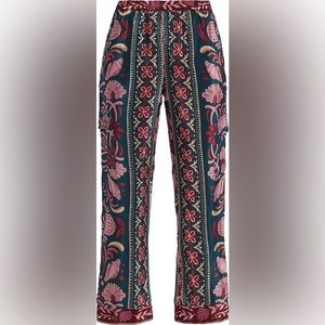 Farm Rio, Seashell Tapestry Cargo Pants
Teal, Small